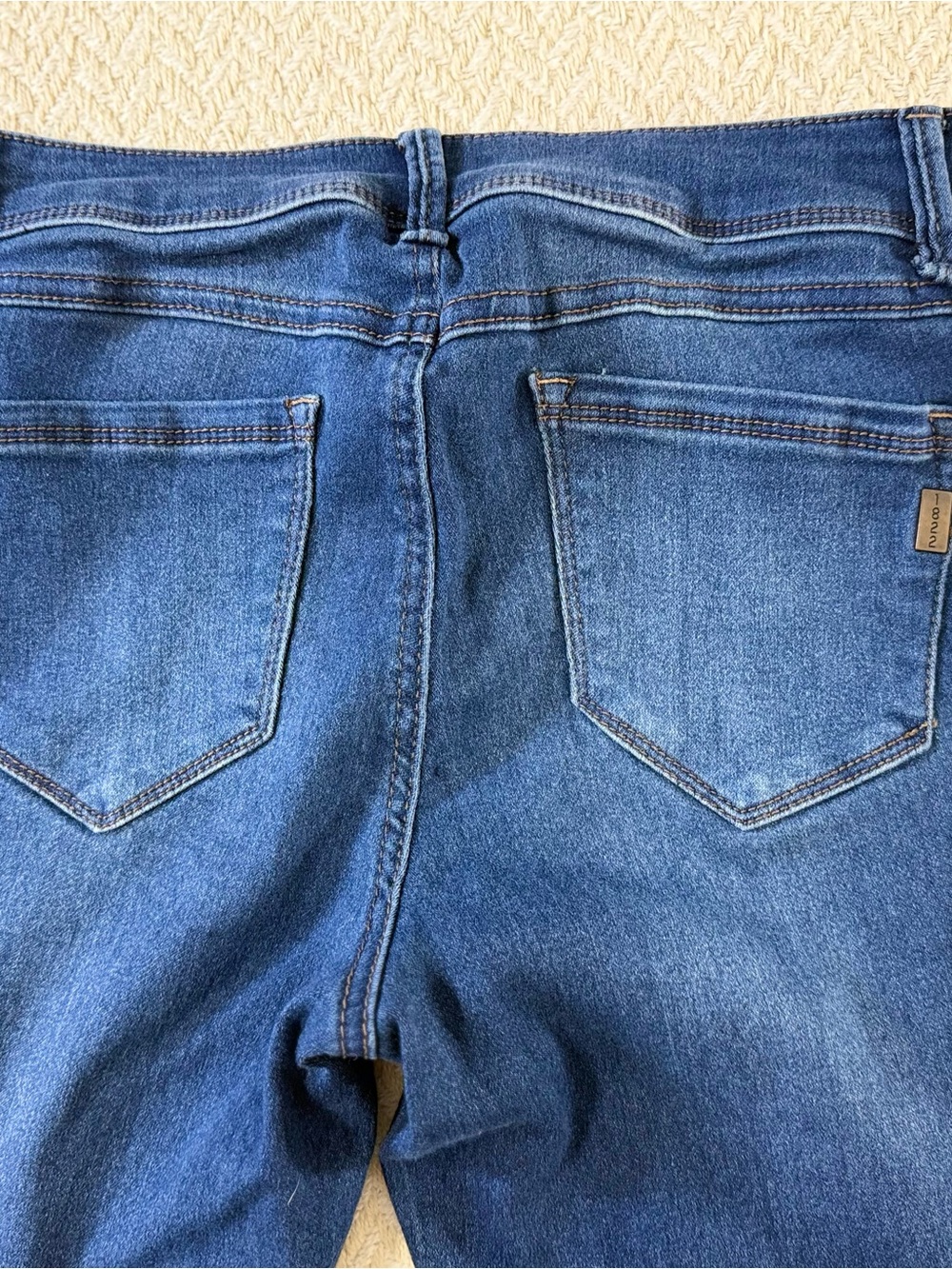 1822 Denim Mid Rise Butter Skinny Jeans Blue Womens Size 29 - Picture 6 of 13